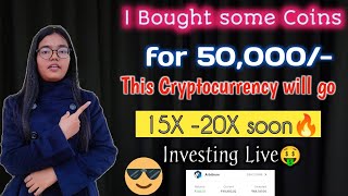 Investing 50 thousand live on Arbitrum Coin | Buying live Crypto from coindcx @BarshaTrading