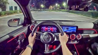 2024 Mercedes-Benz GLB 250 - POV Night Drive (Binaural Audio)