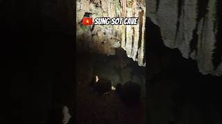 Inside Sung Sot Cave in Halong Bay