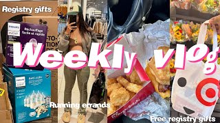 Weekly vlog | Running errands, registry gifts, & more