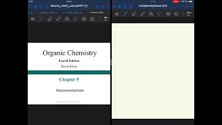 Ch 5 Part1 intro to stereochemistry (Klein 4th edition)