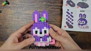 Cute Purple Bunny Mini Block kit from Temu