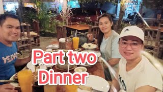 PART TWO EATING DINNER WITH COUSIN AND SISTER IN-LAW.@crisjulsfamilychannel