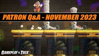 Patron Q&A Session - November 2023 - Multi-plat Games, Retro Preferences, YouTube and Pinball!