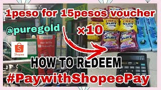 PAANO MAGCLAIM NG 1PESO FOR 15PESOS VOUCHER SA PUREGOLD GAMIT ANG SHOPEE PAY WAALLET NAKATIPID DIN😍🥳