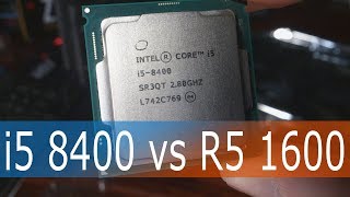 i5 8400 vs Ryzen 5 1600 GTX1070 игровые тесты, часть 2. Только 1080p