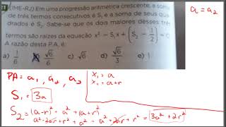 Correção de Exercício de PA (IME-RJ)