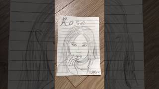 Drawing rose from BLACKPINK  || comment which member did you what || #blackpink #kpopidols #rose