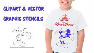 Cutart 2 : Designing a basic clipart and vector Graphic Stencil for T-Shirt printing in photoshop