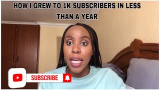 How I grew my YouTube channel | 1k Subscribers Within a year