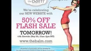 The balm had a 50% off sale !!!!!