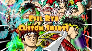 Evil Ryu Custom Shirt- Street Fighter Design - Token Drew Merch #shorts