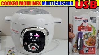 cookeo usb moulinex multicuiseur mijoteuse robot de cuisine présentation unboxing livre recette