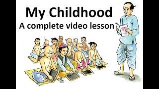 My Childhood 10th class English Unit-7 Reading-A ||Abdul Kalam Biographical Sketch|| video lesson