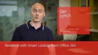 How to research with Smart LookUp from Office 365