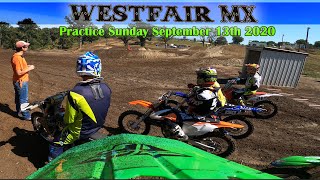 Westfair MX CB New Track layout Prepped Practice After full week of rain Perfect Conditions 9-13-20