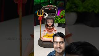 Mahadev idol making with clay 🌸 Shiv ji making 🙏 Har Har Mahadev #shorts#trendingshorts#shortsfeed