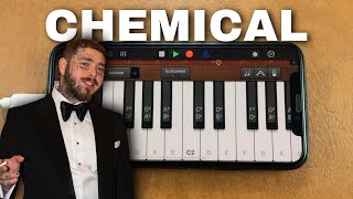 Recreating “Post malone - Chemical” on Garageband App!