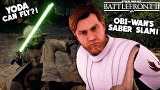 Star Wars Battlefront 2 - 5 Incredible Hero Secrets You NEED to Know! Yoda's Flight?!