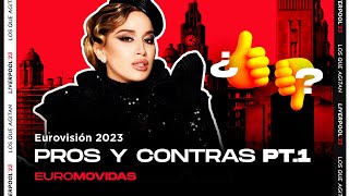 Valorando 👍PROS y 👎CONTRAS de Eurovisión 2023 (Parte 1 🇦🇱🇧🇪🇨🇿🇭🇷🇩🇰🇸🇮🇪🇪🇫🇷🇱🇹✨ | Euromovidas