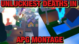 UNLUCKIEST DEATHS in Roblox APG Montage