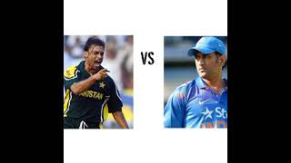 MS Dhoni Vs Shoaib Akhtar Head to Head Comparison in ODI Cricket #Shorts