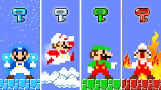 When Everything Mario and Luigi Touch Turns Into FIRE vs ICE vs ACID vs CLOUD | 2TB STORY GAME