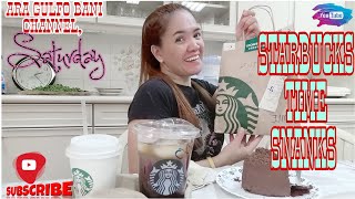 MUKBANG STARBUCKS WITH CHOCOLATE CAKE