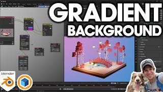 Adding a GRADIENT BACKGROUND to Blender Renderings with the Compositor!