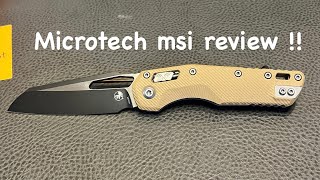 Microtech msi review !! Such a good knife for a really good price !!