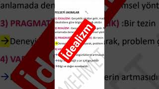 idealizm -#kpss #eğitimbilimleri #haber #öabt #meb #trendingshorts #tiktok