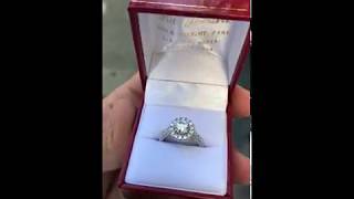 Custom Platinum Engagement Ring by Ritz Jewelers #ritzjewelers