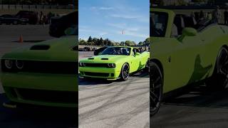 Convertible￼ Dodge Challenger SRT Hellcat Pull out of M1 Concourse 2024