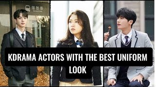 Top 15 Actors Rocking School Uniforms #leeminho #parkhyungsik #kimwoobin #kimjisoo #parkminyoung