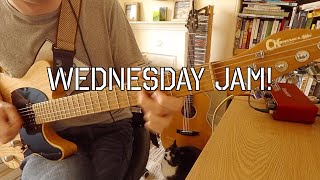 Wednesday Jam (Shuffle in A) - Charvel SoCal Style 2/Archetype Nolly/Poppy the cat (FREE JAM TRACK!)