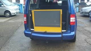 How to use an automatic ramp on a wheelchair access VW Caddy Maxi T: 01634 716911