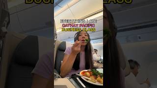 FOOD REVIEW CATHAY PACIFIC BUSINESS CLASS 😍✈️🍽️ #businessclass #flight #cathaypacific #foodreview