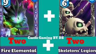 Fire Elemental + Skeleton Legion Deck 😱 Castle Crush 🏰 Best Strategy Gameplay 🔥@castlegamingbydz