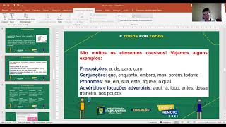 Língua Portuguesa - Aula 3 e 4 -  8º ano (29/11 a 03/12) Aplicando conhecimentos.