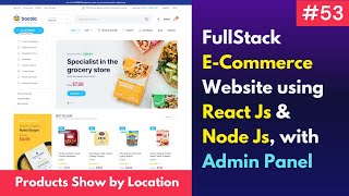 #53 Products Filter by Location  | Full Stack E-Commerce Website Using React JS, Node Js  🔥🔥🔥