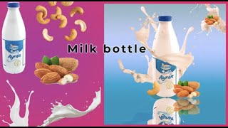 Photoshop | Creative Product | Milk Bottle | Poster Design | Design | Photoshop 2024