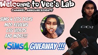 Welcome to Vee’s Lab 🌸 ABOUT ME| FUTURE LP’S| SIMS 4 EXPANSION & STUFF PACK GIVEAWAY ❗️❗️❗️