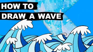 HOW TO DRAW A WAVE: SMOOTH LINES WITH POSCA PENS ON RESIN ART