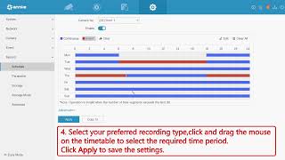 How to change the recording plan