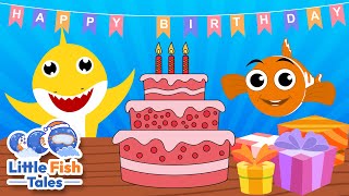 How to draw a Birthday Cake | 🍰 Let's Draw a Yummy Cake! 🎨 | Little Fish Tales