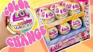 LOL Surprise SUNSHINE MAKEOVER Full Case Unboxing Color Change Dolls