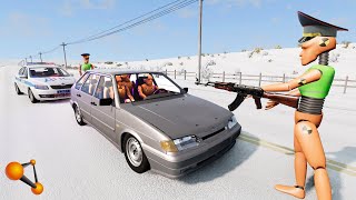 ОГОНЬ НА ПОРАЖЕНИЕ! ВОДИТЕЛЬ ОТКАЗАЛСЯ ОСТАНАВЛИВАТЬСЯ | BeamNG.drive