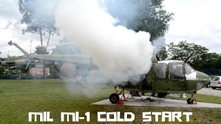 Mil Mi-1 helicopter cold start