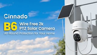 Must-Have Alert! Cinnado B6 360° 2k Solar Security Camera Outdoor Wireless with Color Night Vision