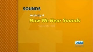 Sounds - Activity 4: How We Hear Sounds